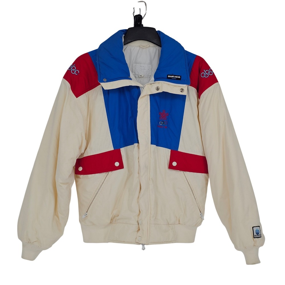 1988 Calgary Olympics ABC Sports SunIce Ultrex‎ Jacket USA Colorblock Ski M/L